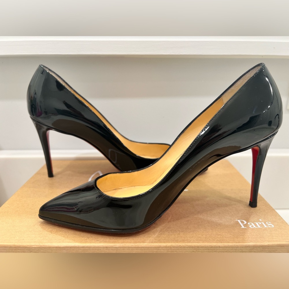 Christian Louboutin Pigalle 85 mm Pumps - Patent calf leather - Black